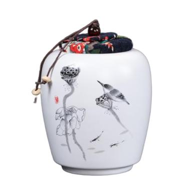 Imagem de YXCQHZM Urnas humanas pequenas de cremação, urna funerária para cinzas de adultos e animais de estimação, memorial decorativo para cinzas de animais de estimação (D, 12,7 cm)