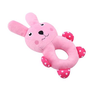 Imagem de Generic Brinquedo de Mastigar de Pelúcia Macio de para Animais de Estimação Em Forma de Animal de Desenho Animado Brinquedos Sonoros Evitam Anorexia para Cachorrinho, Sonoros de Pelúcia para (Coelho)