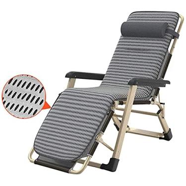 Imagem de Cadeira relaxante de escritório com varanda gravidade zero para pátio, grande largura de 65 cm, Teslin respirável e confortável, reclinável ajustável com encosto de cabeça