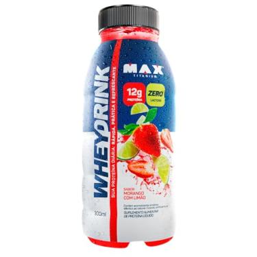 Imagem de Max Titanium Whey Drink Sabor Morango c/Limão 300ml