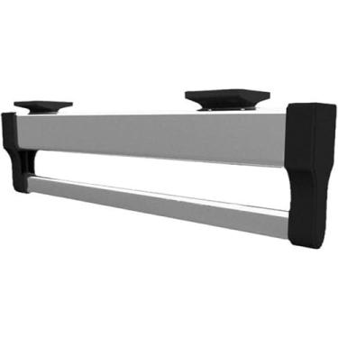 Imagem de Hhsdyl Varão Roupeiro Deslizante Retrátil, Suporte Extensível Cabides Roupeiro Capacidade 25kg Organizador Roupas Aço Inoxidável,Black,40(39.2cm)