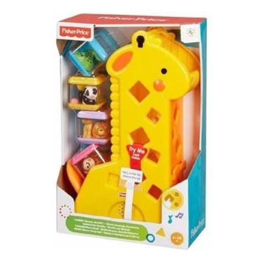 Imagem de FisherPrice Brinquedo para Bebês Girafa com Blocos Mattel B4253