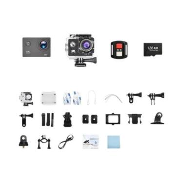 Imagem de Câmera De Ação 4K Para Exterior Com WiFi, Gravação De Vídeo Em Capacet