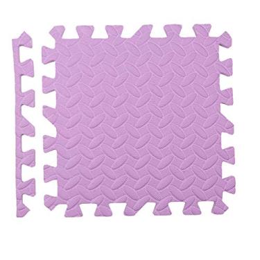 Imagem de 12 peças Tapete de Espuma EVA com Pisos Intercalados Playground Puzzle Mat Anti-Derrapante Borda Finalização Fácil Montar e Desmontar Amortecimento Superior Conforto para Sala Estar Quarto Varanda Aca