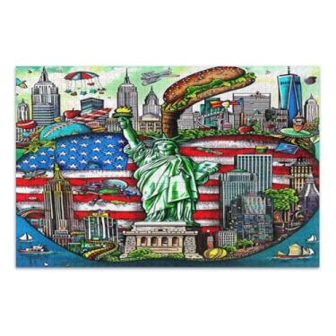 Imagem de Estátua da Liberdade New York Icons Puzzles 500 peças, quebra-cabeças para adultos, jogos educativos