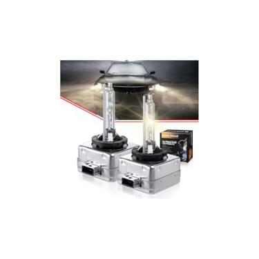 Imagem de BINB ROAD Lâmpadas de farol de xenon HID D1S 4300K branco quente – Substituição OEM 35W – Plug & Play – Alto brilho, longa vida, à prova d'água – Par (2 lâmpadas)