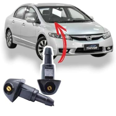 Imagem de 2 Esguicho Parabrisa do Capô para Civic 2007 a 2009