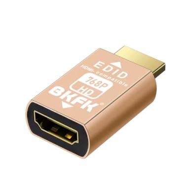 Imagem de BKFK Adaptador emulador HDMI edid, emuladores, passagem confiável para extensor/receptor AV/Divisores de vídeo (1024 x 768 @ 60 Hz)