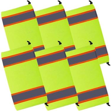 Imagem de PONDON 6 polainas de perna de malha reflexiva, 26 x 43 cm, unissex, para caça, construção/trabalho rodoviário, projetos ao ar livre