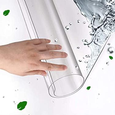 Imagem de Tapete de cadeira de mesa, tapete de cadeira transparente, tapete de piso de qualidade altamente premium, tapete de cadeira de escritório resistente para carpete, pisos de madeira, para piso de