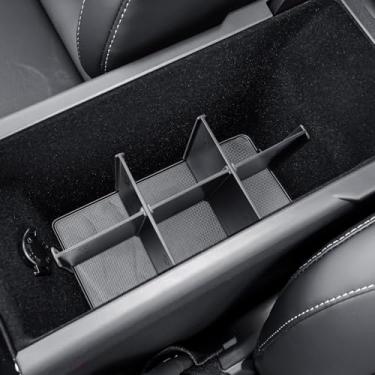 Imagem de TACOBRO Divisórias de console central compatíveis com acessórios Toyota Camry (XSE/XLE/SE/LE) 2025 2026, organizador de armazenamento de apoio de braço interior Camry de 9ª geração