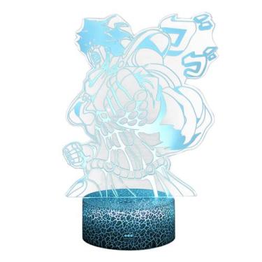 Imagem de Luz noturna LED 3D JoJo's Bizarre Adventures Stars Platinum - Yiweisai