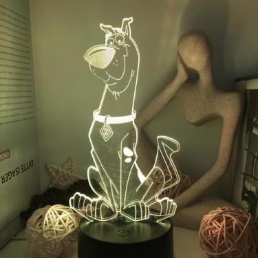 Imagem de Luz noturna LED 3D que muda a cor do cão do Snoopy para crianças - Yiw
