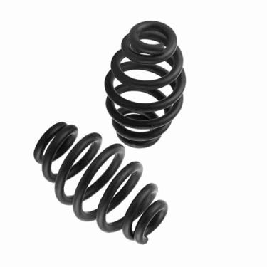 Imagem de Ailgely Mola de Assento Solo de Motocicleta, 1 par Molas Barril Assento Solo Aço, Mola Combinando Perfeitamente para Sportster Bobber e Aplicação Helicóptero, (Preto fosco)