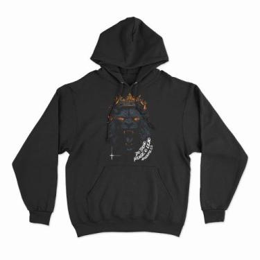 Imagem de Moletom Com Capuz Ruge O Leão, 3G, Preto