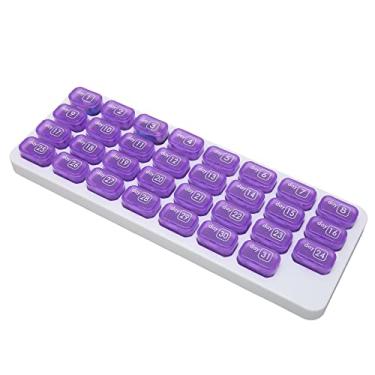 Imagem de Naroote Organizador Mensal de Pílulas Design de Grade de Transporte Conveniente para Medicamentos Diários Casos de 31 Dias para Viagens Em Casa, Material PP Ecologicamente Correto