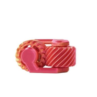 Imagem de 3D Printed Spiral Fidget Spinner Gears, Amusing Fingertip Spinning Rotating Gear Toy, Sensory Rotating Toy For Relieving Anxiety, Suitable for Among Colleagues Novel Gift Options (Red)