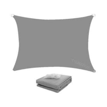 Imagem de Toldo Retangular Impermeável Para Exterior, Sombra Solar Para Jardim, 