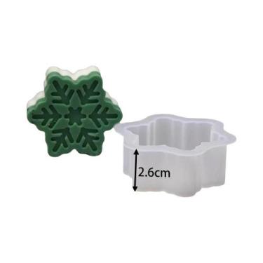Imagem de Molde De Silicone Para Vela De Natal Com Boneco De Neve, DIY, Sabonete
