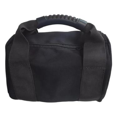 Imagem de kowaku Saco de areia para kettlebell vazio, portátil e ao desgaste. Enchimento não incluído. Ideal para levantamento de peso, exercícios e, Preto
