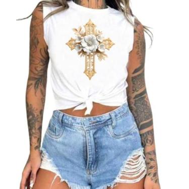 Imagem de Cropped T-Shirts Feminino Estampado Várias Estampas 50 - megan basic, 