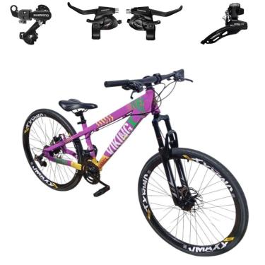 Imagem de Bicicleta 26 VikingX Tuff25 21v Cambios e Trocadores Freeride Disco Mecânico Pneu Slick 1.50-Unissex