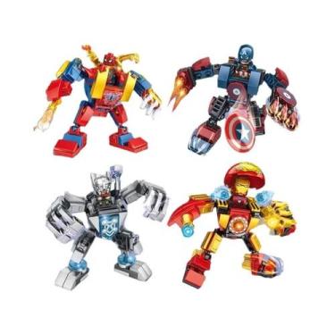 Imagem de Figuras De Blocos De Construção Mini Marvel Caixa Surpresa Homem-Aranh