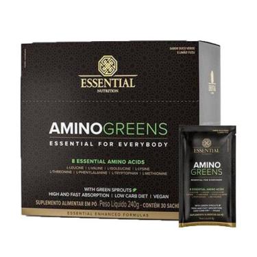 Imagem de Amino greens 30 saches - essential nutrition (suco verde)