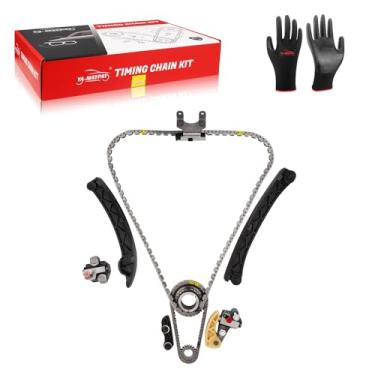 Imagem de YA-MAYPAY Kit de corrente de distribuição do motor compatível com Buick Envision 2.0L 2016-2020, Chevy Equinox 2.0L 2018-2020, Cadillac ATS 2.0L 2013-2019 - Conjunto de alumínio para 12627107 12626983