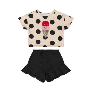 Imagem de Conjunto Blusa e Short Bebê Menina Quimby-Feminino