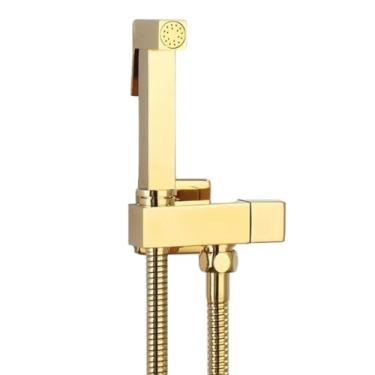 Imagem de 5sssallefaa Torneira única de água fria bidê portátil conjunto de chuveiro spray vaso sanitário Shattaf pulverizador ducha chuveiro higiênico (D) (E conforme mostrado)