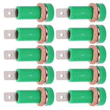 Imagem de WALFRONT Poste de Ligação de Soquete de Banana, 10 Peças de Adaptador de Montagem Em Painel ABS de Latão para Instrumentos Eletrônicos, Conector de 4 Mm Com Alta Condutividade para Equipamento de