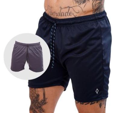 Imagem de Kit 2 Calção Masculino Dry Futebol Academia Caminhada Com Bolso-Masculino