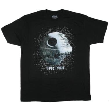 Imagem de Star Wars Camiseta Estrela da Morte com Estrela Epic Fail Licenciada, Preto, Medium
