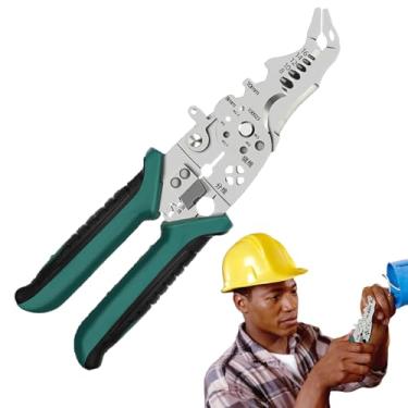 Imagem de Decapador Elétrico para Fios - Alicate Decapador Angular para Cabos | Alicate de Corte de Precisão - Para Eletricista Casa Oficina Automóvel Indústria Reparação