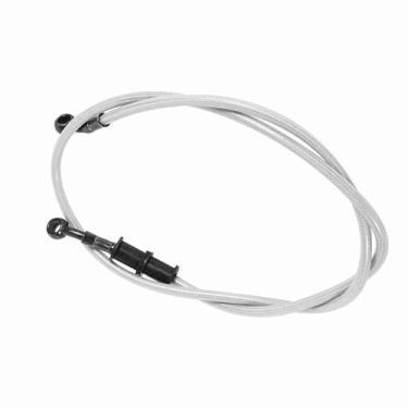 Imagem de Cosiki Durável 50cm-120cm Motocicleta Trançado Aço Freio Embreagem óleo Mangueira Linha Tubo para Alta Sensibilidade de Frenagem, 10mm Banjo Diâmetro (1200mm)