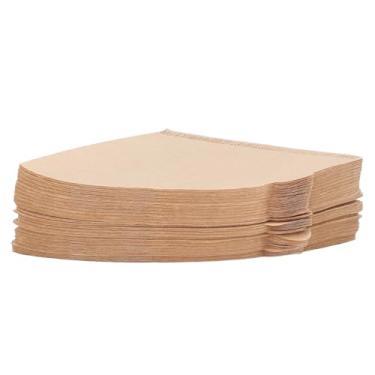 Imagem de 100 unidades de Filtro Café Papel Descartável em Forma Cone Polpa Madeira Natural Ambientalmente Amigável Partículas Gordura e Espuma Adequado para Má