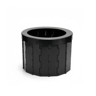 Imagem de QIYUNI Vaso sanitário de acampamento portátil adulto com capa dobrável para viagem compacta e portátil para carros, caminhadas, praias, trailers, caminhões e aventuras ao ar livre (preto)