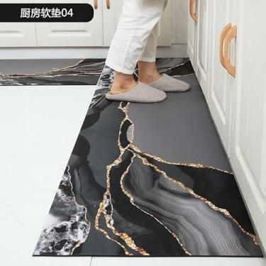 Imagem de Tapete Antiderrapante para Cozinha – Jogo com 2 Peças, Absorvente, Secagem Rápida, Base Antideslizante(Foto N,2 UNIDADE 38X118)