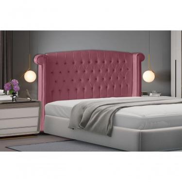 Imagem de Cabeceira De Cama Box Toquio Casal Queen 160 Cm Suede Rosa Bebê Do Lar Móveis E Decoração