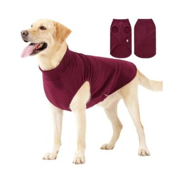 Imagem de Suéter De Fleece Elástico Para Cães, Pullover Macio, Jaqueta Leve Para