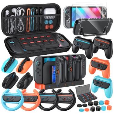 Imagem de Kit Completo de Accesorios YUANHOT para Nintendo Switch 2, 32 en 1