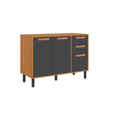 Imagem de Balcão de Cozinha Nápoles Itaiaia 3 Portas 2 Gavetas - Itatiaia, CINAM