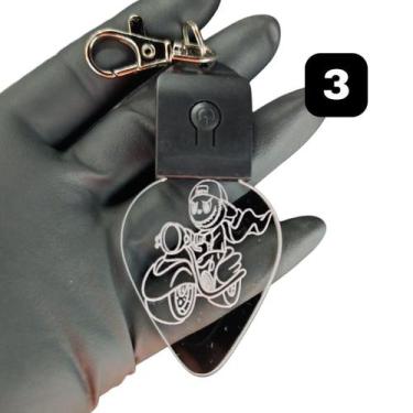 Imagem de Chaveiro Boneco Labubu Acrílico Led Rgb Recarregável 7 Cores - Lualki 