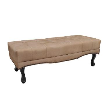 Imagem de Calçadeira Baú Recamier Casal Queen 160cm Alba Suede - Loja Sheep