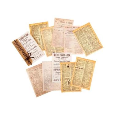 Imagem de Papel Vintage Para Scrapbooking 60 Folhas DIY Álbum De Fotos Colagem D