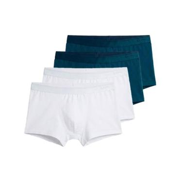 Imagem de Kit com 4 Cuecas Sunga Lupo 480-003 Colorido, Branco, M