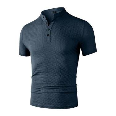 Imagem de Camisa Polo Masculina Casual De Negócios Com Estampa Floral Lisa, Resp