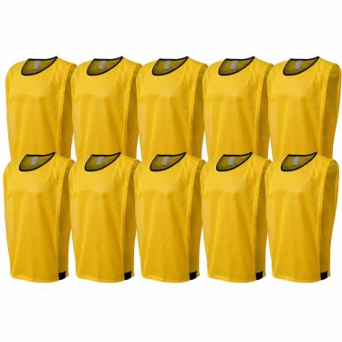 Imagem de Kit 10 Coletes Esportivos Para Treino Futebol TRB Poliéster Leve