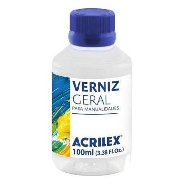 Imagem de Verniz Geral 100 Ml Brilhante Multiuso Incolor - Acrilex Incolor Brilh